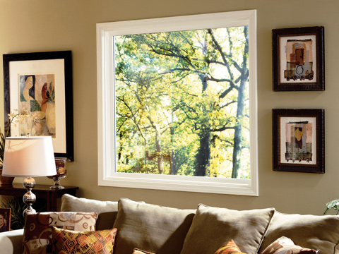 Interior view of a picture window.