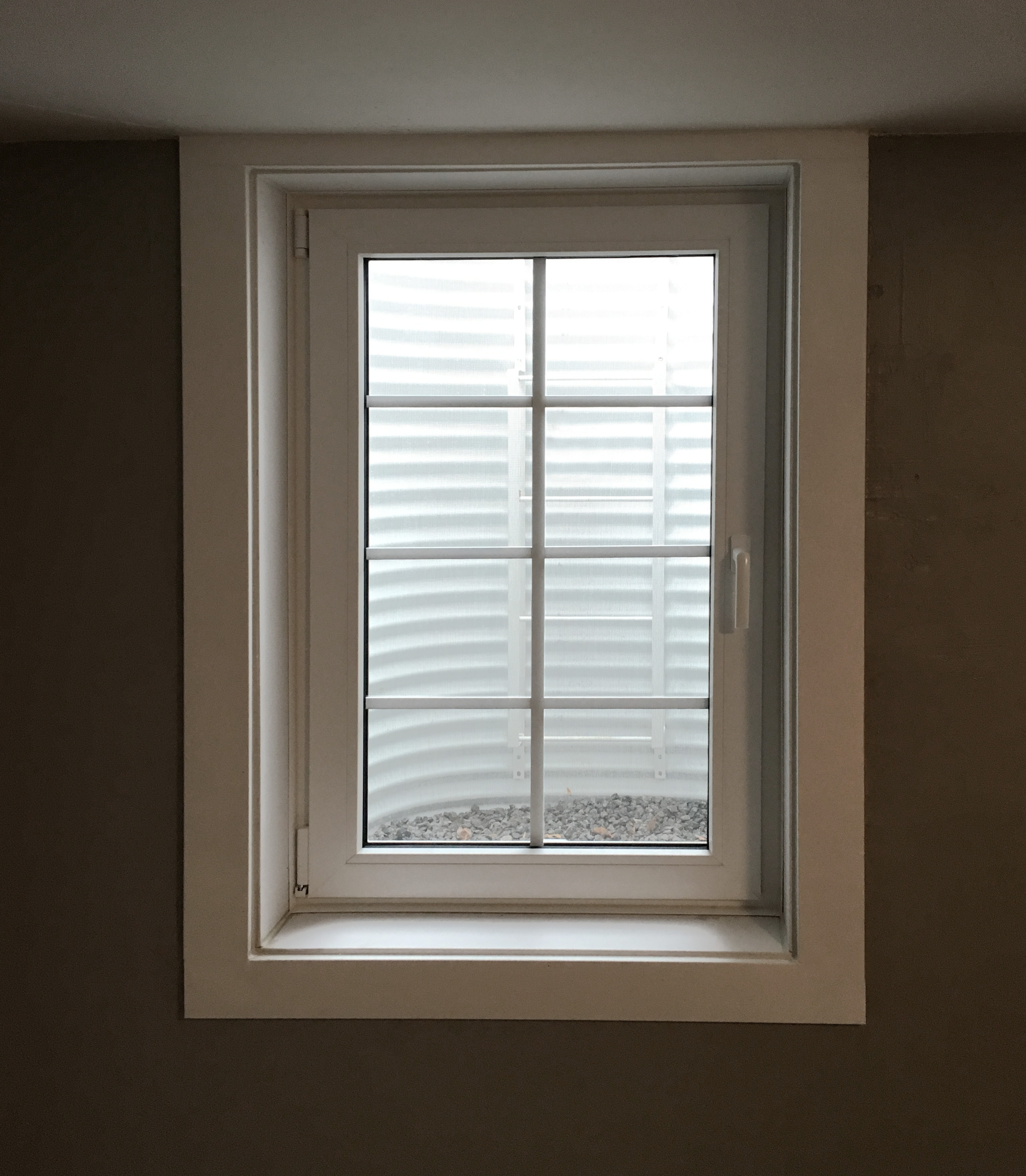 Egress window installed in a Denver Basement